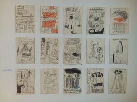 "Die Pläne" / 15 Zeichnungen f.d. Installation